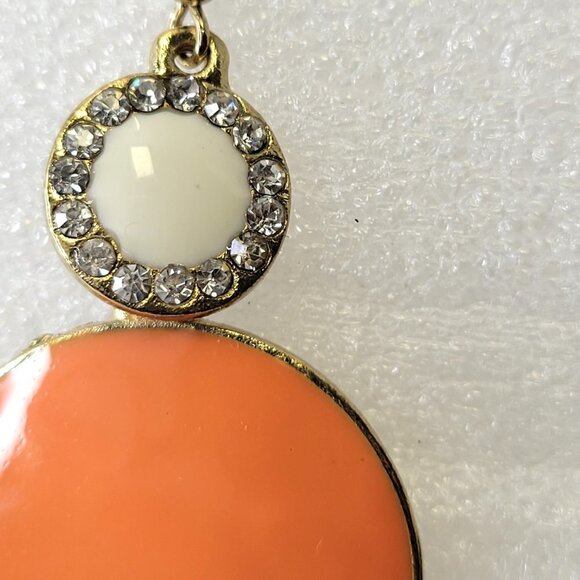 Orange Light Drop Earrings - Picture 4 of 9